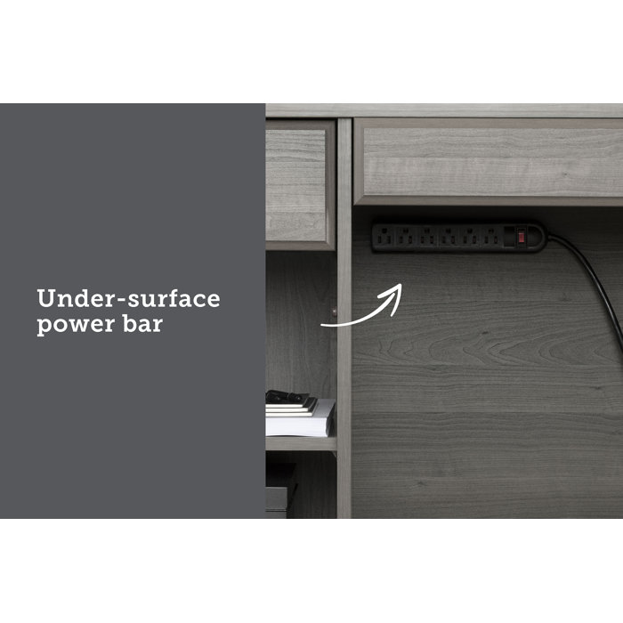 South Shore Versa Executive Desk with Hutch & Reviews Wayfair